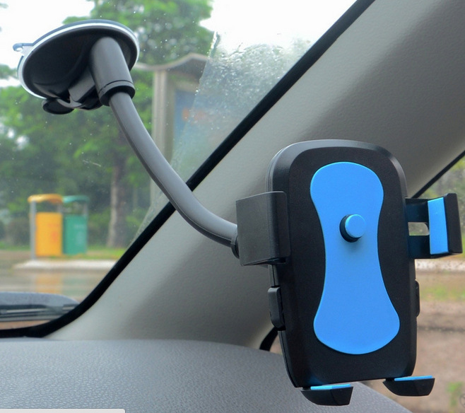 Car Bracket Sucker Casing Mobile Phone Bracket Car Navigator Bracket Automatic Lock Bracket 360 Degree Rotation