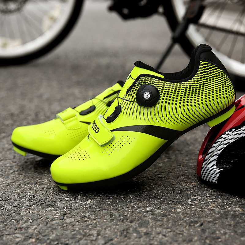 Foreign Trade Large Size Lock-Free Riding Shoes Men&#039;s Help Road Bike Professional Lock Shoes Bike Shoes Mountain Bike Women&#039;s Hard Bottom