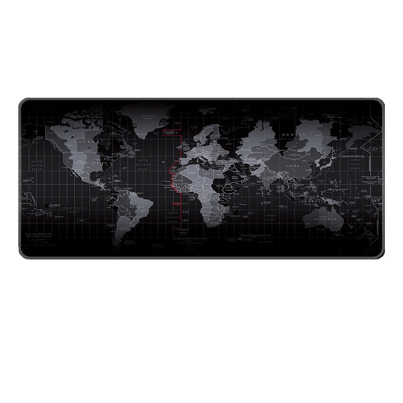 Map Mouse Pad Lock Edge World Map Mouse Pad Large Lock Edge Game Custom Advertising Mouse Pad
