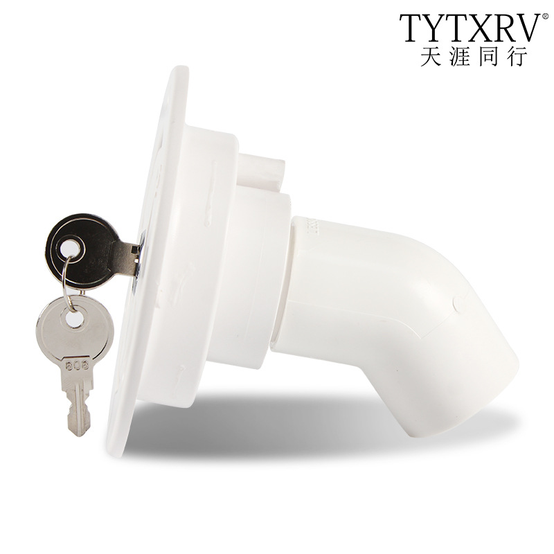 Water Inlet Motor Home Accessories Car Modification Fittings Car Water Tank Filling Pipe End Water Inlet with Lock