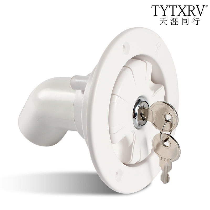 Water Inlet Motor Home Accessories Car Modification Fittings Car Water Tank Filling Pipe End Water Inlet with Lock
