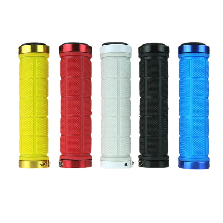 Bicycle Handle Grip Bicycle Bilateral Lock Handle Cover Cycling Fixture