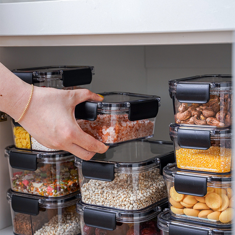 21 Four-Side Lock Refrigerator Sealed Crisper Multifunctional Fruit Food Storage Box Wish Amazon New
