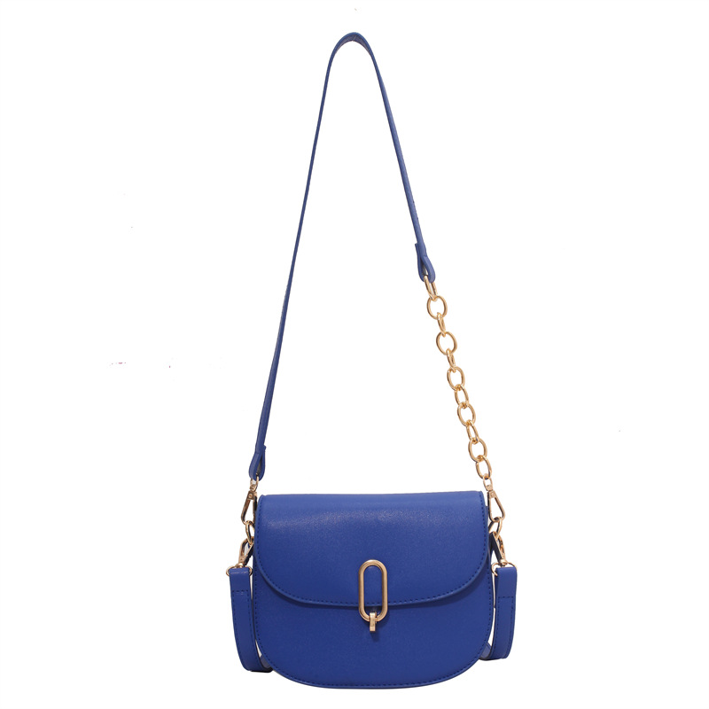 New Women&#039;s Bag Saddle Bag Fashion Ladies Semicircle Lock Mouth Shoulder Bag Urban Simple High Quality Crossbody Bag Underarm Bag