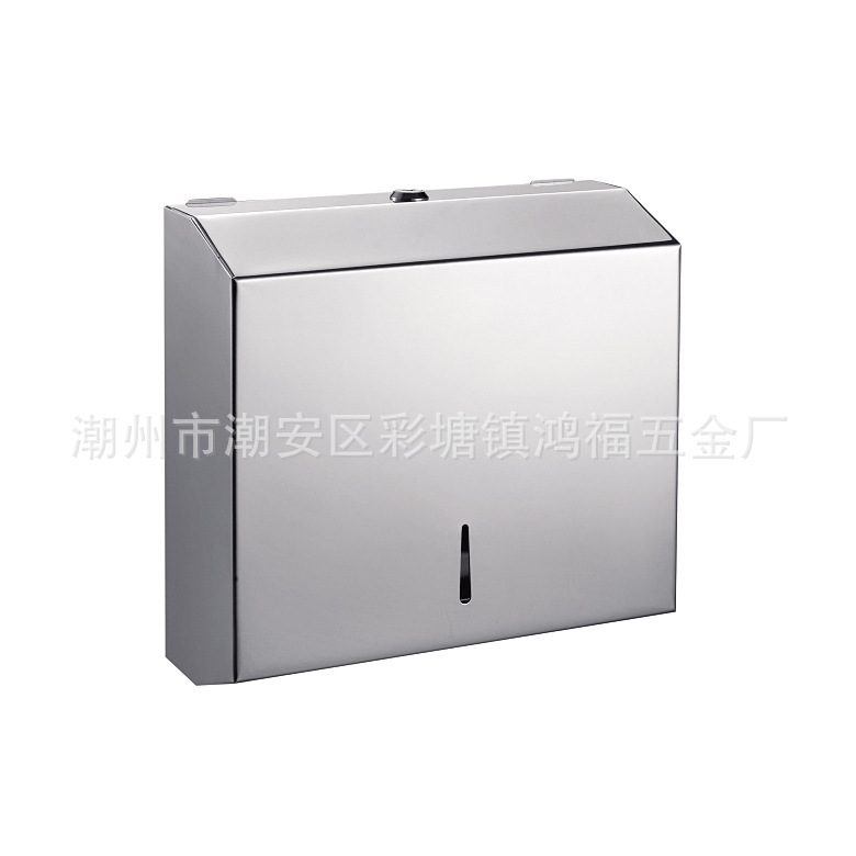 Hotel Supplies Stainless Steel Tissue Box Elegant Waterproof Toilet Tissue Holder with Lock Hand Paper Extraction Box Engineering Bathroom