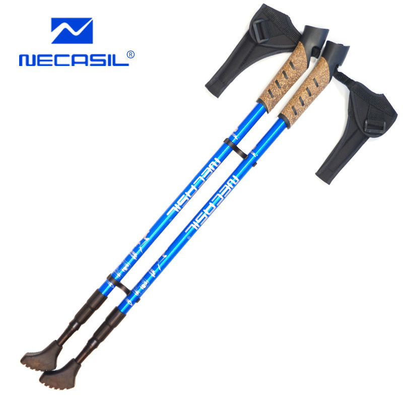 Newcastle off-Road Walking Stick Straight Handle Alpenstock 6061 Aluminum Alloy Inner Lock Alpenstock Strong Locking G301