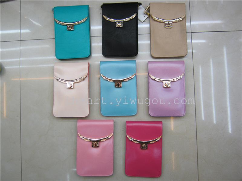 All-match lock fashion leisure Xiekua package ladies pure zero wallet mobile phone bag bag