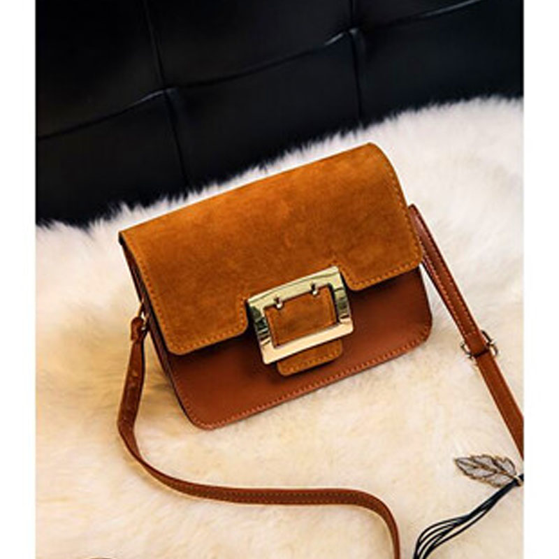 2017 new custom matte all-match shoulder diagonal package small bag leisure lock simple bag