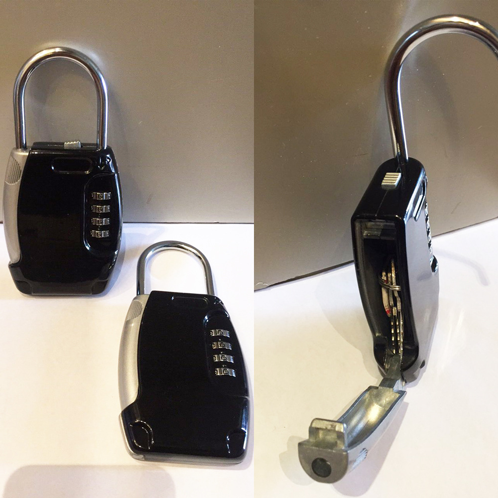 CH-805 Lock Beam Hook Wall-Mounted Keys&#039; Box Aluminum Alloy Padlock with Password Required Keys&#039; Box Room Lock for Outdoor Use