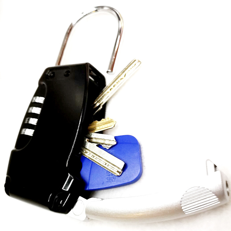 CH-805 Lock Beam Hook Wall-Mounted Keys&#039; Box Aluminum Alloy Padlock with Password Required Keys&#039; Box Room Lock for Outdoor Use