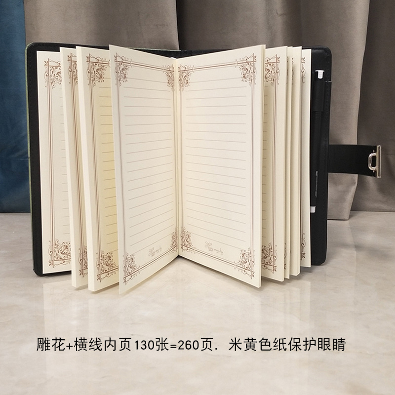 Password-Protected Noteboy Primary and Secondary School Student Diary with Lock Cute Girl Heart Notebook Thickened Multi-Functional with Lock Notes