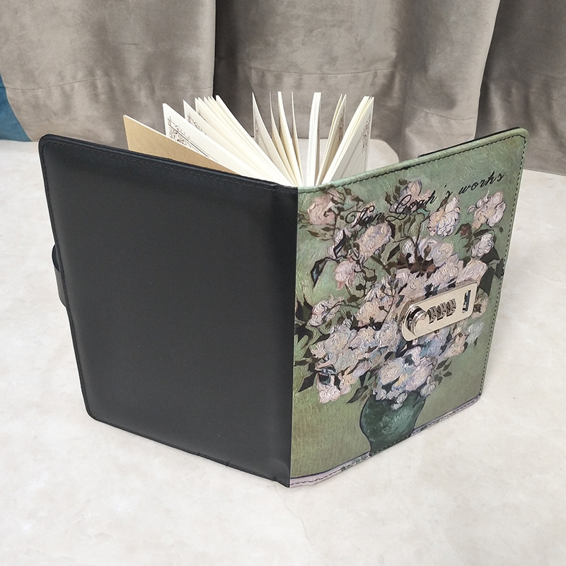 Password-Protected Noteboy Primary and Secondary School Student Diary with Lock Cute Girl Heart Notebook Thickened Multi-Functional with Lock Notes