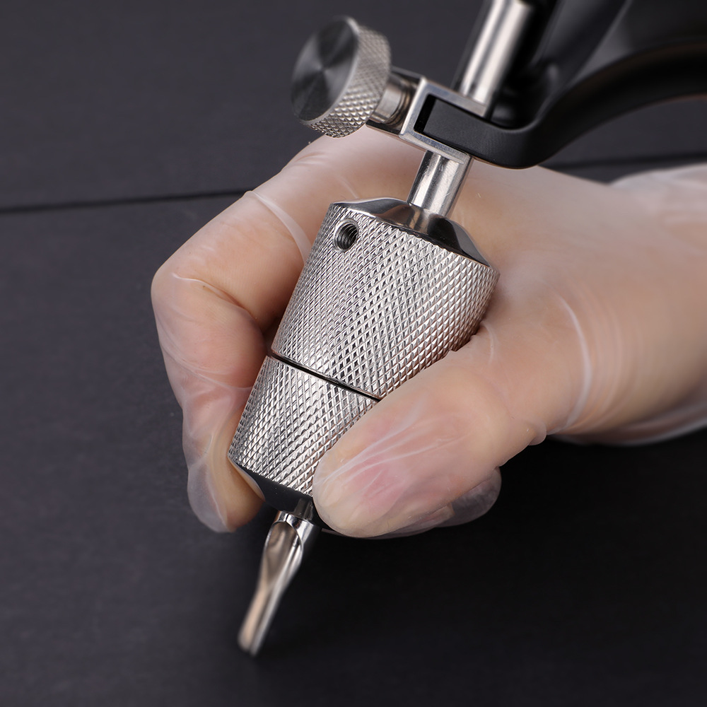 Solong Tattoo Tattoo Machine Self-Locking Handle Stainless Steel Tattoo Handle Tattoo Material Cross-Border Supply