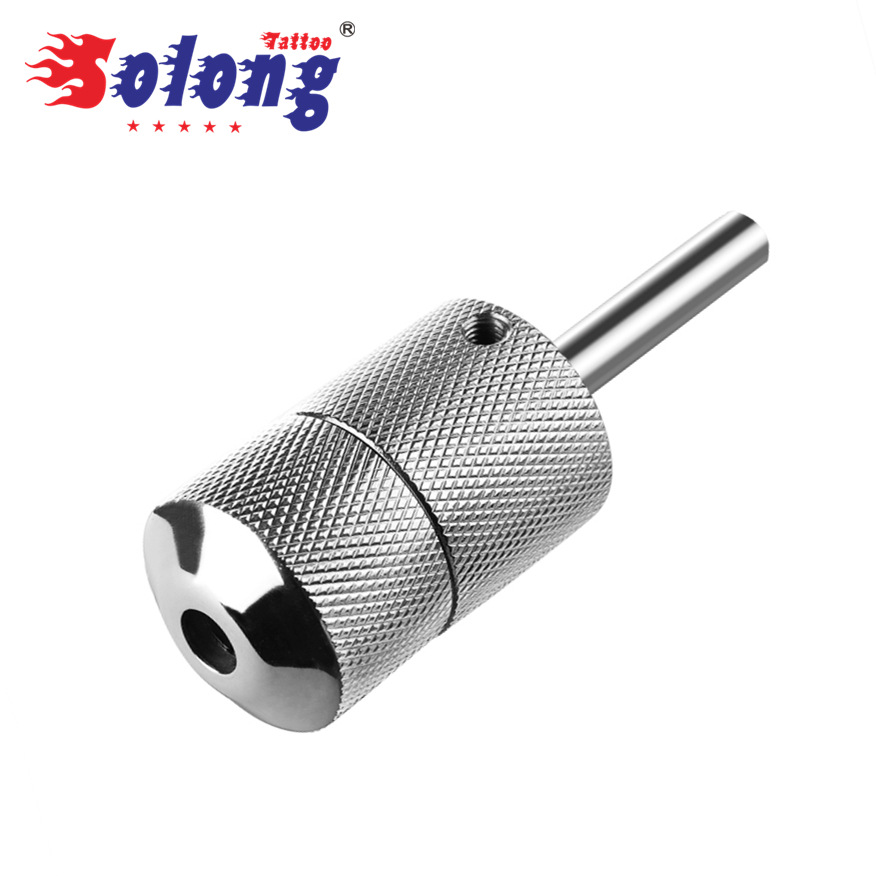 Solong Tattoo Tattoo Machine Self-Locking Handle Stainless Steel Tattoo Handle Tattoo Material Cross-Border Supply