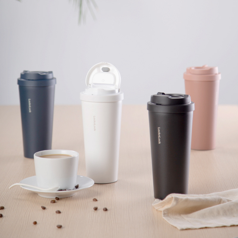 Lock Meet Vitality Vacuum Cup Female Good-looking Portable Coffee Cup 316 One-Click Bounce Car Water Cup Male