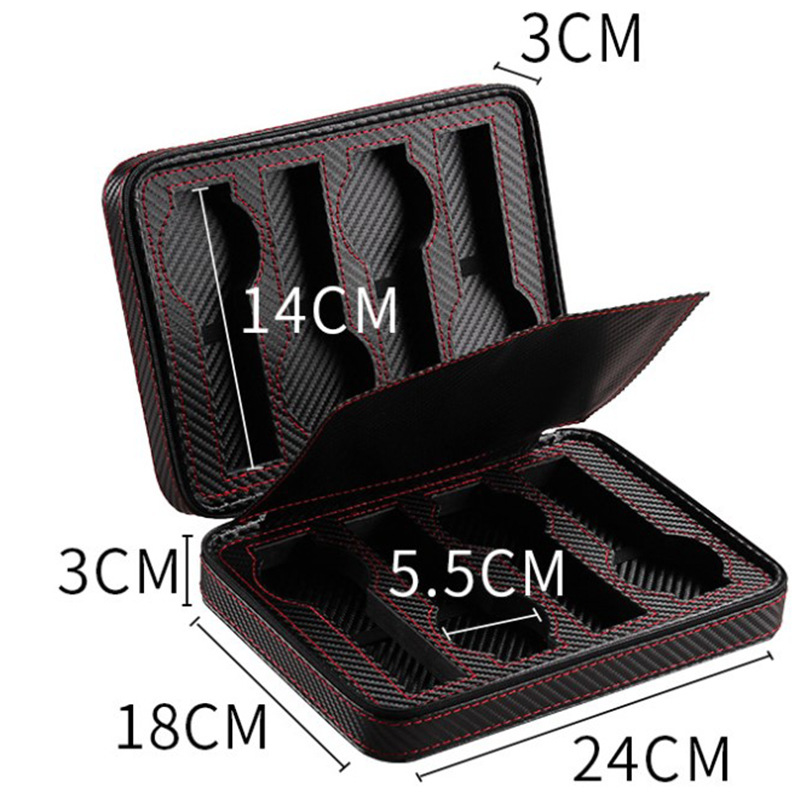 6-Bit 10-Bit 12-Bit Multiple Watch Box Wooden PU Leather Watch Box with Lock Watch Box Storage Display Box