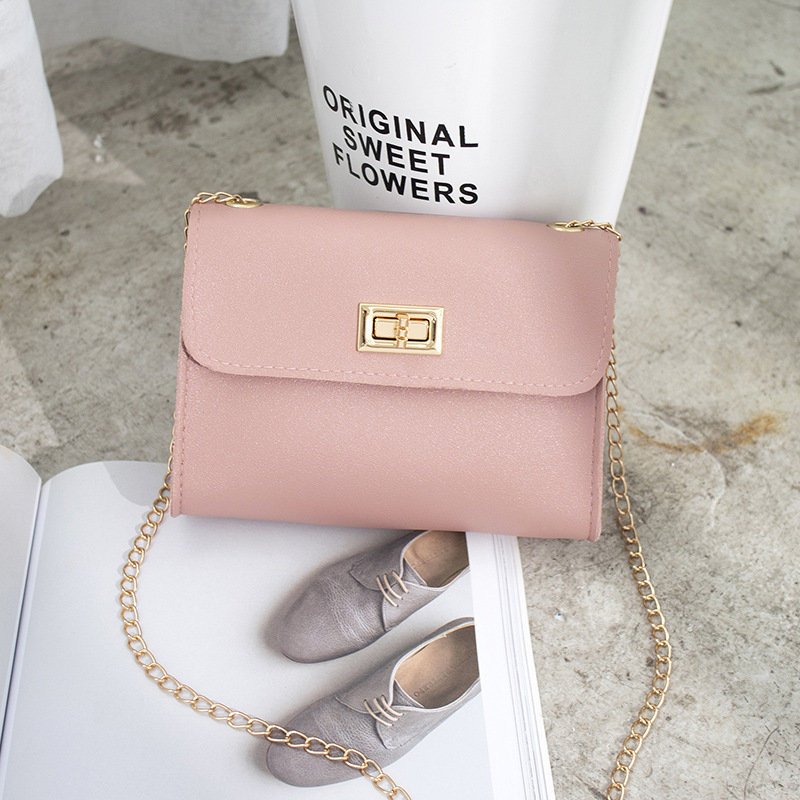 Korean Ladies Bag Cover Lock Small Square Bag Foreign Trade Wholesale Customizable 2020 Spring and Summer New Crossbody Mobile Phone Bag