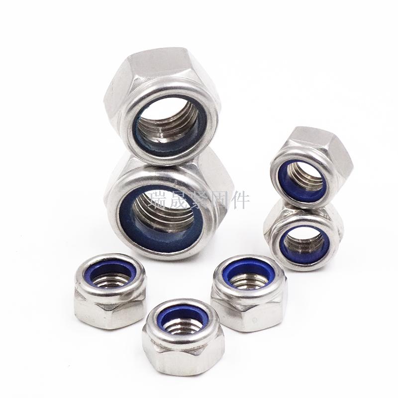 Locknut high strength self-locking nut stainless steel locknut anti-skid nut national standard locknut
