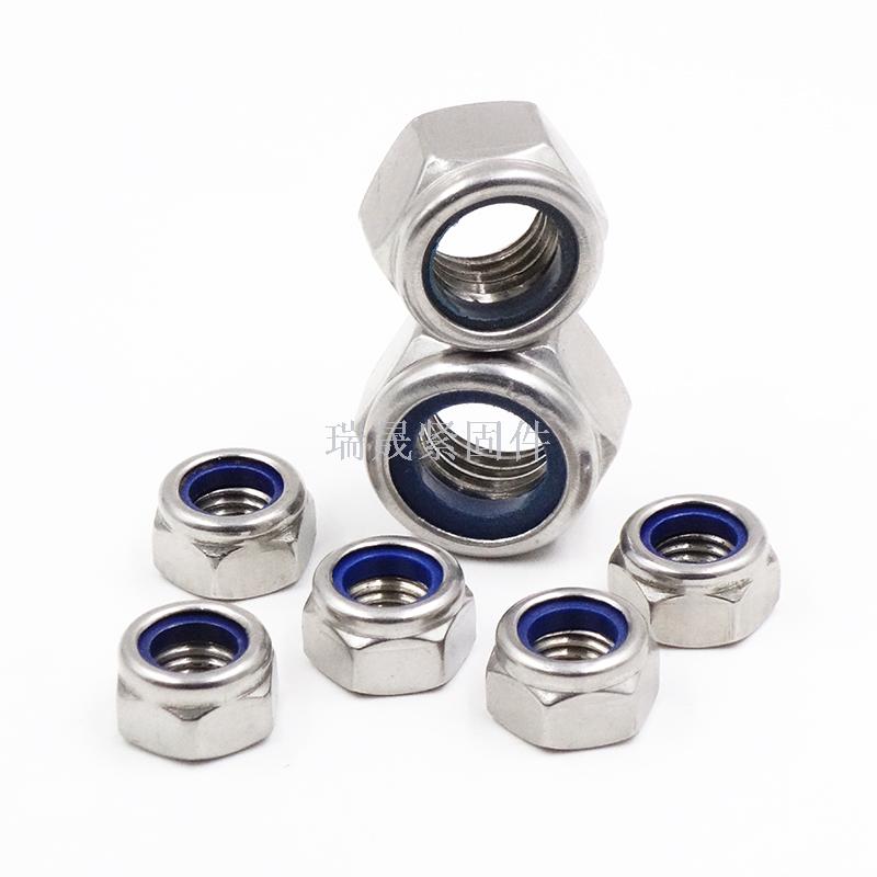 Locknut high strength self-locking nut stainless steel locknut anti-skid nut national standard locknut
