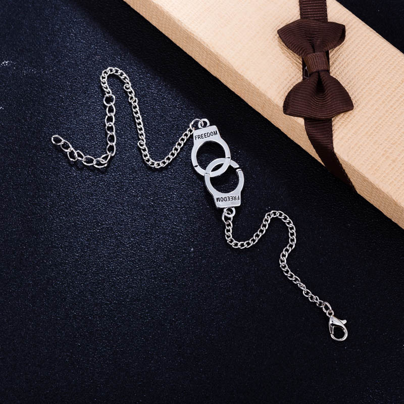 European and American Original Foreign Trade Jewelry Couple Lock Valentine&#039;s Day Gift Bracelet Asos Handcuffs Brace Lace Bracelet