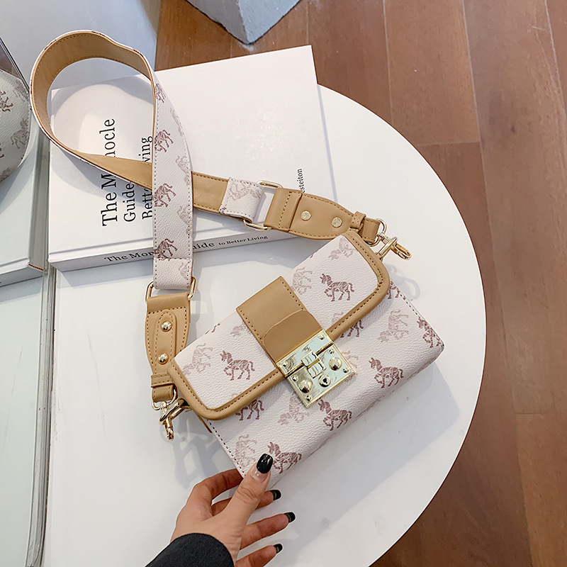 Beibei Shangpin 2020 Autumn New Korean Style Fashion Pony Montian Twist Lock Bag Shoulder Crossbody Women&#039;s Bag One Product Dropshipping