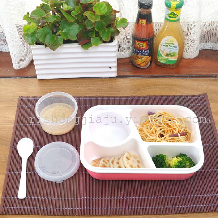 Sealed double lunch box Bowl student lunch-lunch box lock insulated lunch box RS-1177