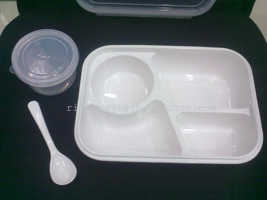 Sealed double lunch box Bowl student lunch-lunch box lock insulated lunch box RS-1177