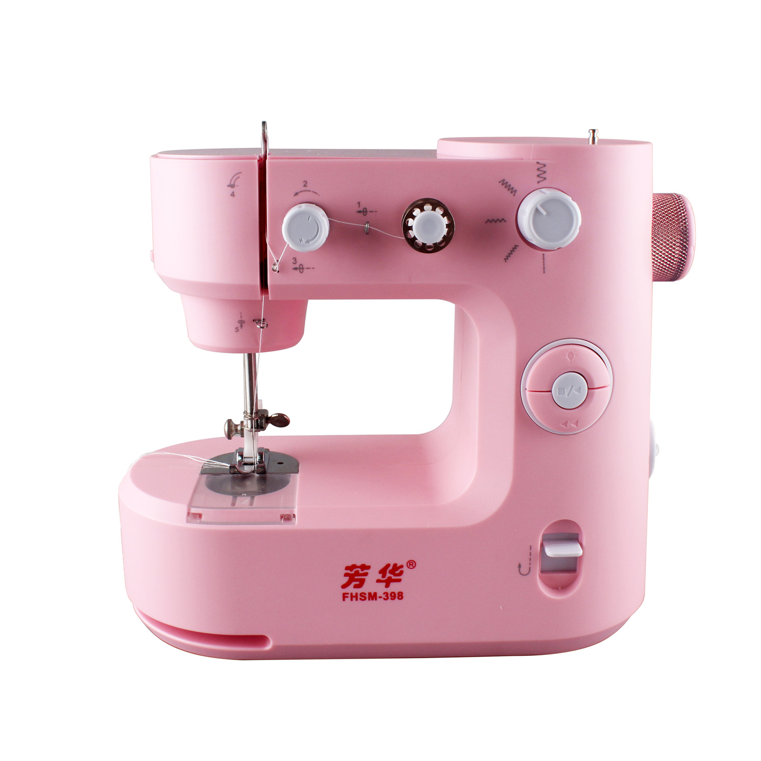 New Fanghua 398 Cross-Border Hot Selling 5-Stitch Household Sewing Machine Portable Lock Edge Domestic Multifunctional Sewing Machine
