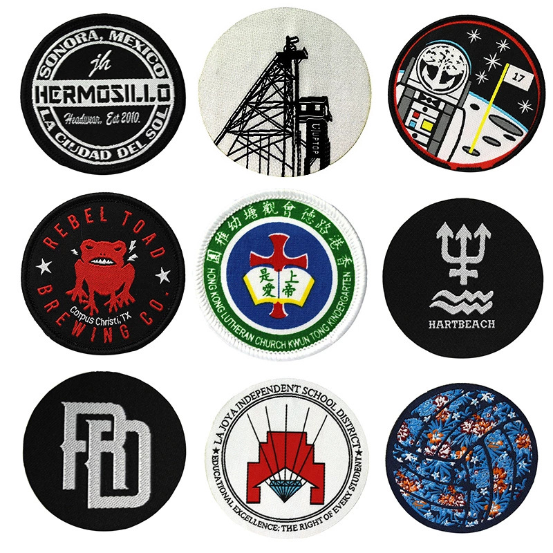 Customized Woven Patch Woven Logo School Group Clothing Lock Woven Armband Adhesive Trademark Customization Trademark