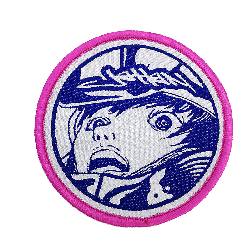 Customized Woven Patch Woven Logo School Group Clothing Lock Woven Armband Adhesive Trademark Customization Trademark