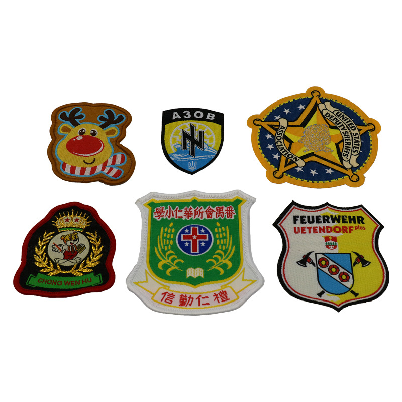 Customized Woven Patch Woven Logo School Group Clothing Lock Woven Armband Adhesive Trademark Customization Trademark