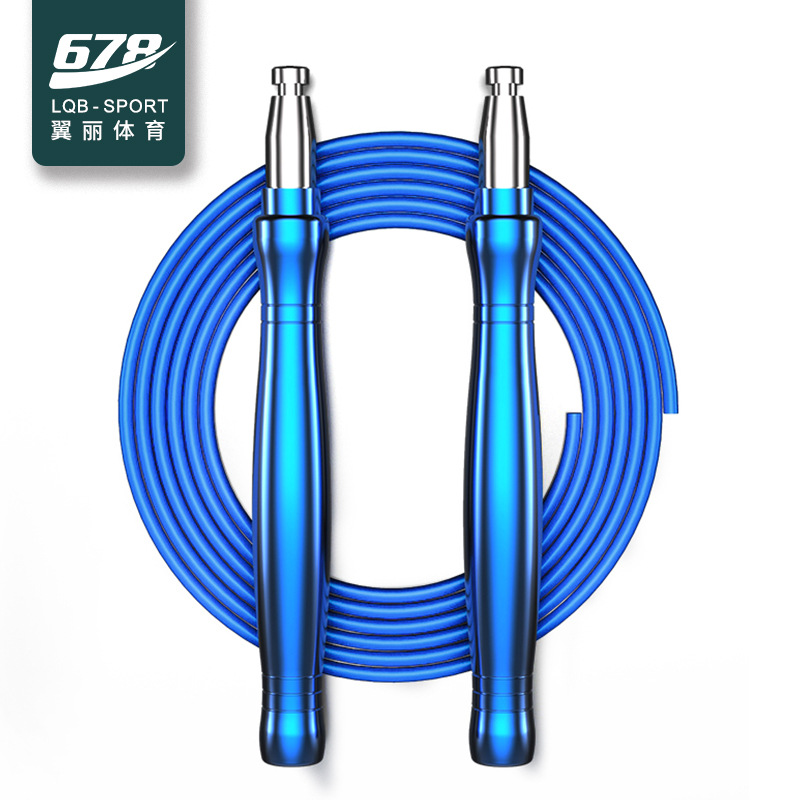 Self-Locking Steel Wire Jump Rope Adjustable Length Cross-Border Children Adult Physical Training Rope Senior High School Entrance Examination Students Rope Skipping with Bearings