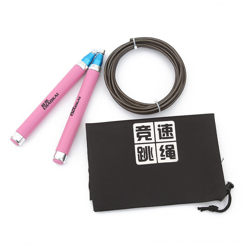 Factory Direct Sales Fitness Sporting Goods Student Adult Racing Skipping Rope Aluminum Handle Self-Locking Function Bearing Jump Rope
