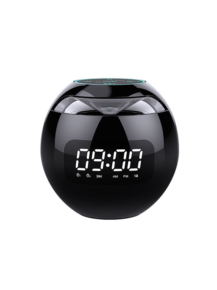 2020 New Clock Colorful Bluetooth Speaker Mini Portable Household Ball Card Lock and Load Spray Bluetooth Speaker