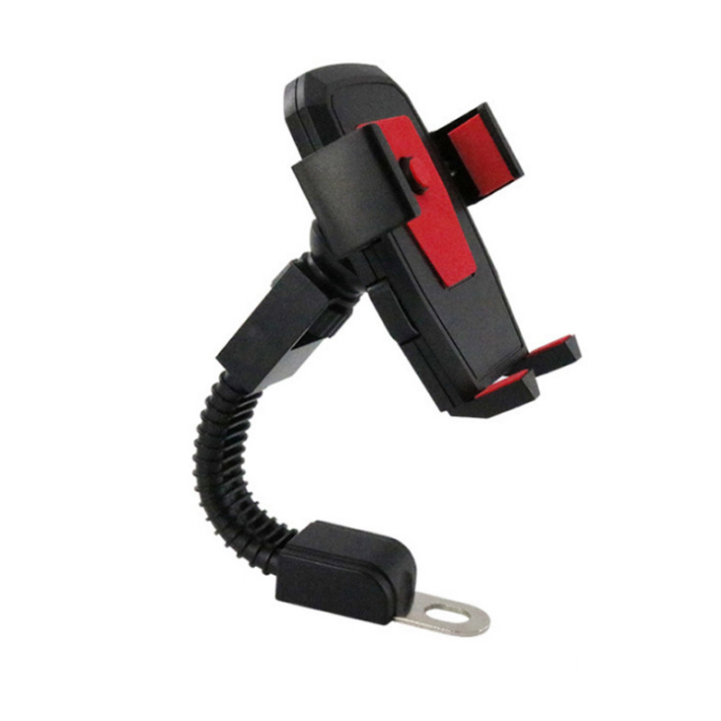 Automatic Lock Mobile Phone Holder Bicycle Car Phone Holder Air Outlet Suction Disc Universal Telescopic Rod Factory Direct Sales
