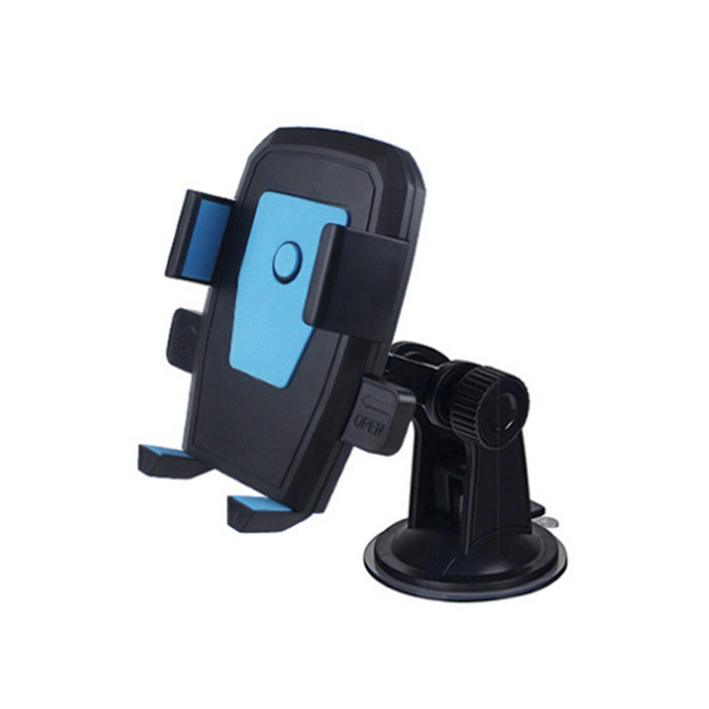 Automatic Lock Mobile Phone Holder Bicycle Car Phone Holder Air Outlet Suction Disc Universal Telescopic Rod Factory Direct Sales