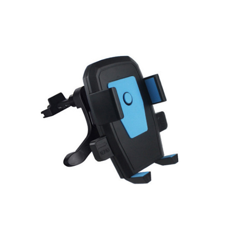 Automatic Lock Mobile Phone Holder Bicycle Car Phone Holder Air Outlet Suction Disc Universal Telescopic Rod Factory Direct Sales