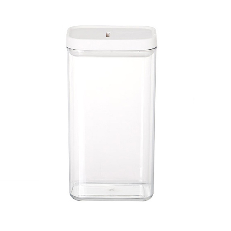 Pet Transparent Sealed Jar Household Kitchen Cereals Lock Fresh-Keeping Storage Jar Stackable Food Storage Tank