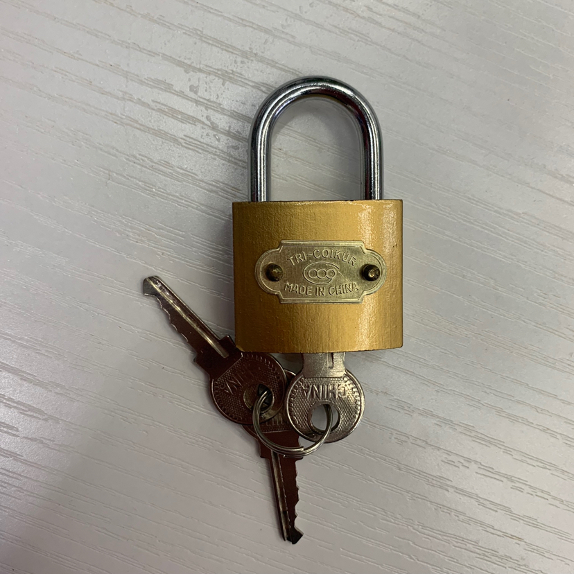 Padlock Padlock straight open Padlock anti-copper lock anti-rust paint lock
