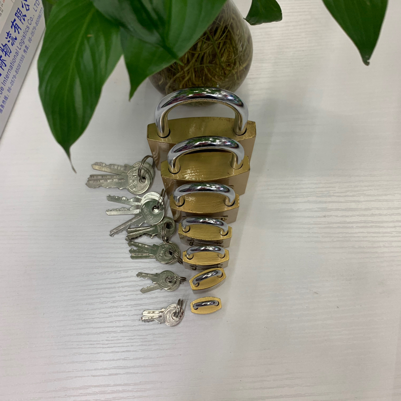 Padlock Padlock straight open Padlock anti-copper lock anti-rust paint lock