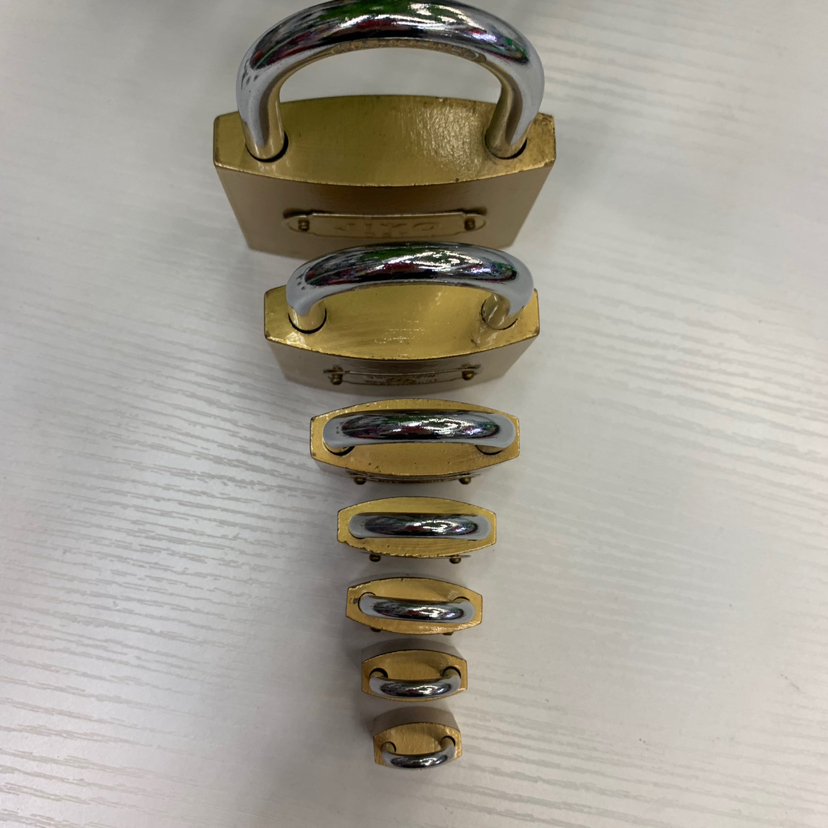 Padlock Padlock straight open Padlock anti-copper lock anti-rust paint lock