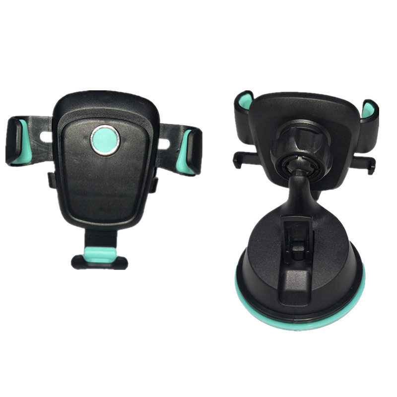 New 360 ° Rotating Navigation Console Vehicle-Mounted Holder Sticky Suction Cup Automatic Lock Mobile Phone Stand Clip Wholesale