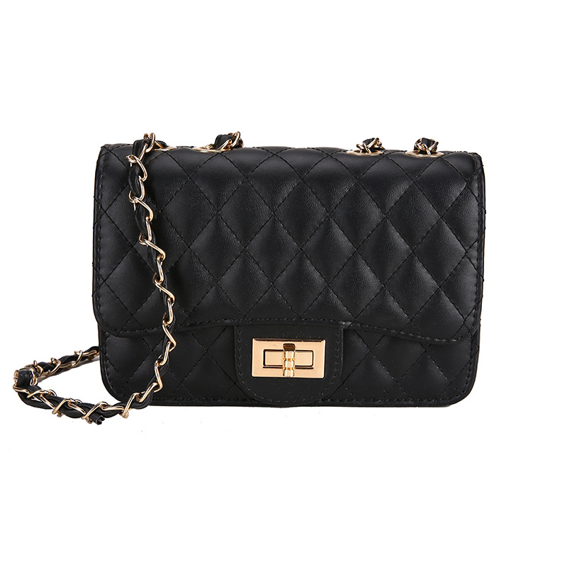 Women&#039;s Bag 2021 New Korean Style Diamond Chanel&#039;s Style Chain Bag Ins Shoulder Crossbody Small Square Bag Lock Pouch