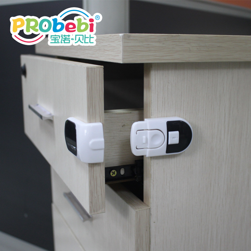 Child Safety Lock Safety Drawer Lock Rectangular Lock Cabinet Barrel Lock Baby Security Supplies