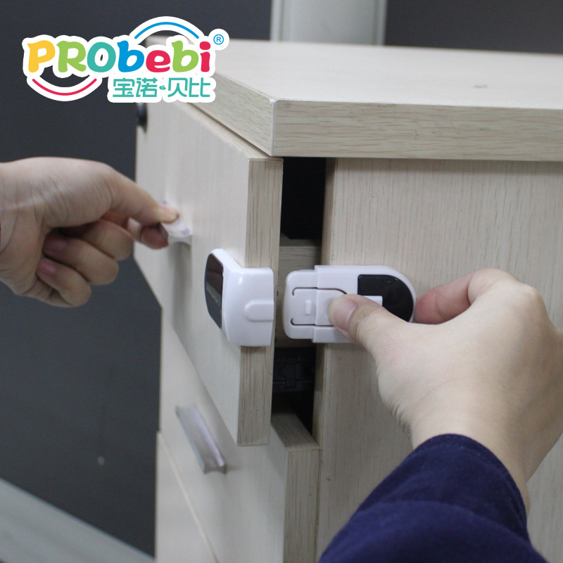 Child Safety Lock Safety Drawer Lock Rectangular Lock Cabinet Barrel Lock Baby Security Supplies