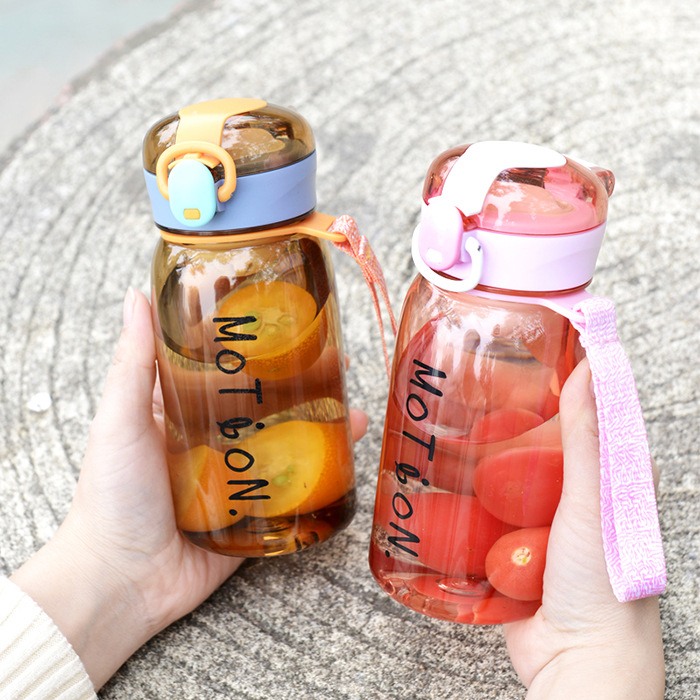 Mini Cup Outdoor Sports Portable Rope Holding Plastic Handy Cup Lock Cup Student Pocket Adult Bounce Cover