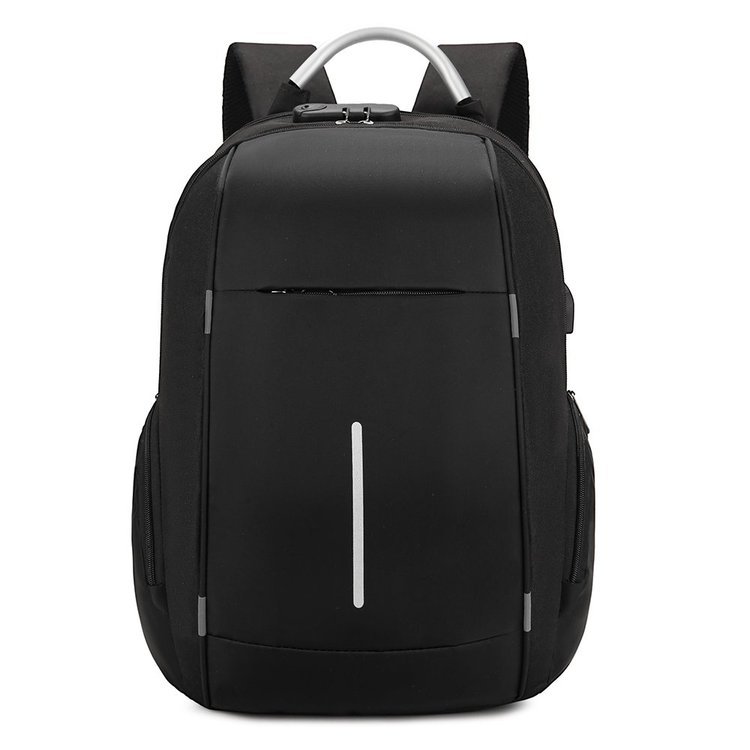 Cross-Border Shoulder Creative Style Backpack Women&#039;s Bag Men&#039;s Backpack Computer Bag USB Schoolbag Password Lock Anti-Theft Package