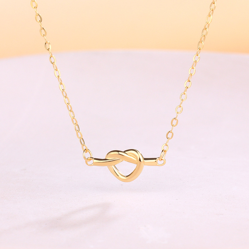 Sha Fandi Love Lock Cylinder Necklace Female S925 Sterling Silver Niche Lightweight Lady Style Creative Light Texture Clavicle Chain