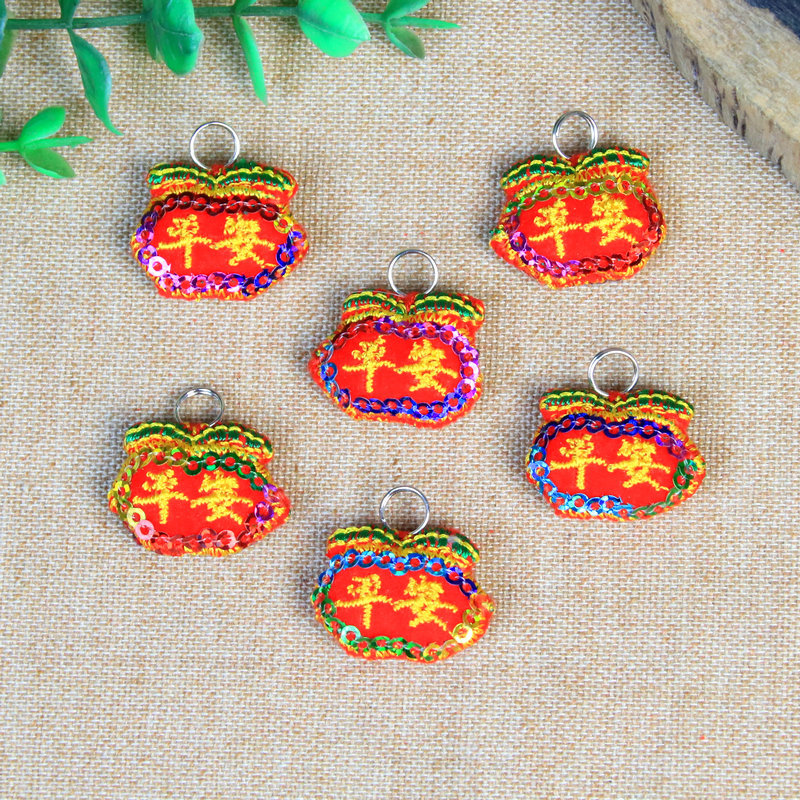 Dragon Boat Festival Colorful Rope Bracelet Pendant Accessories Children&#039;s Argy Wormwood Small Sachet Perfume Bag Tiger Head Longevity Lock Accessories Pendant