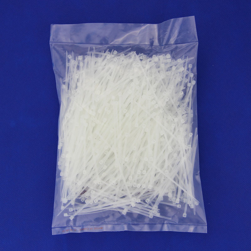 3*80 White New Light Plastic Self-Locking Nylon Cable Tie Binding Cable Strapping Tape in Stock 1000 New Materials Wholesale
